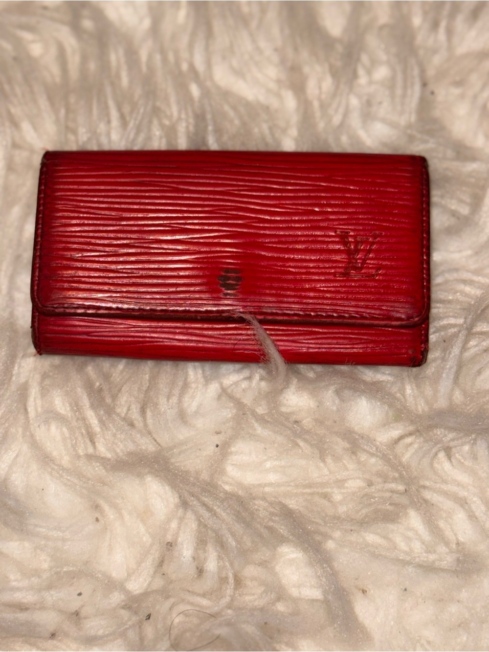 Louis Vuitton Multiclés 4-Key Holder Red Epi Leather M63827